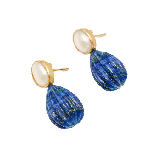 Carved teardrop earrings by Carousel Jewels